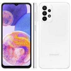 Celular Samsung Galaxy A23 Branco 128GB, 4GB RAM, Tela Infinita 6.6", Câmera Traseira Quádrupla, Bateria de 5000mAh e Processador Snapdragon 680